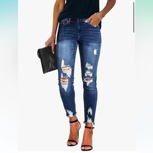 Celebrity Pink Distressed Skinny Jeans~ The Deb, high rise, Ankle
